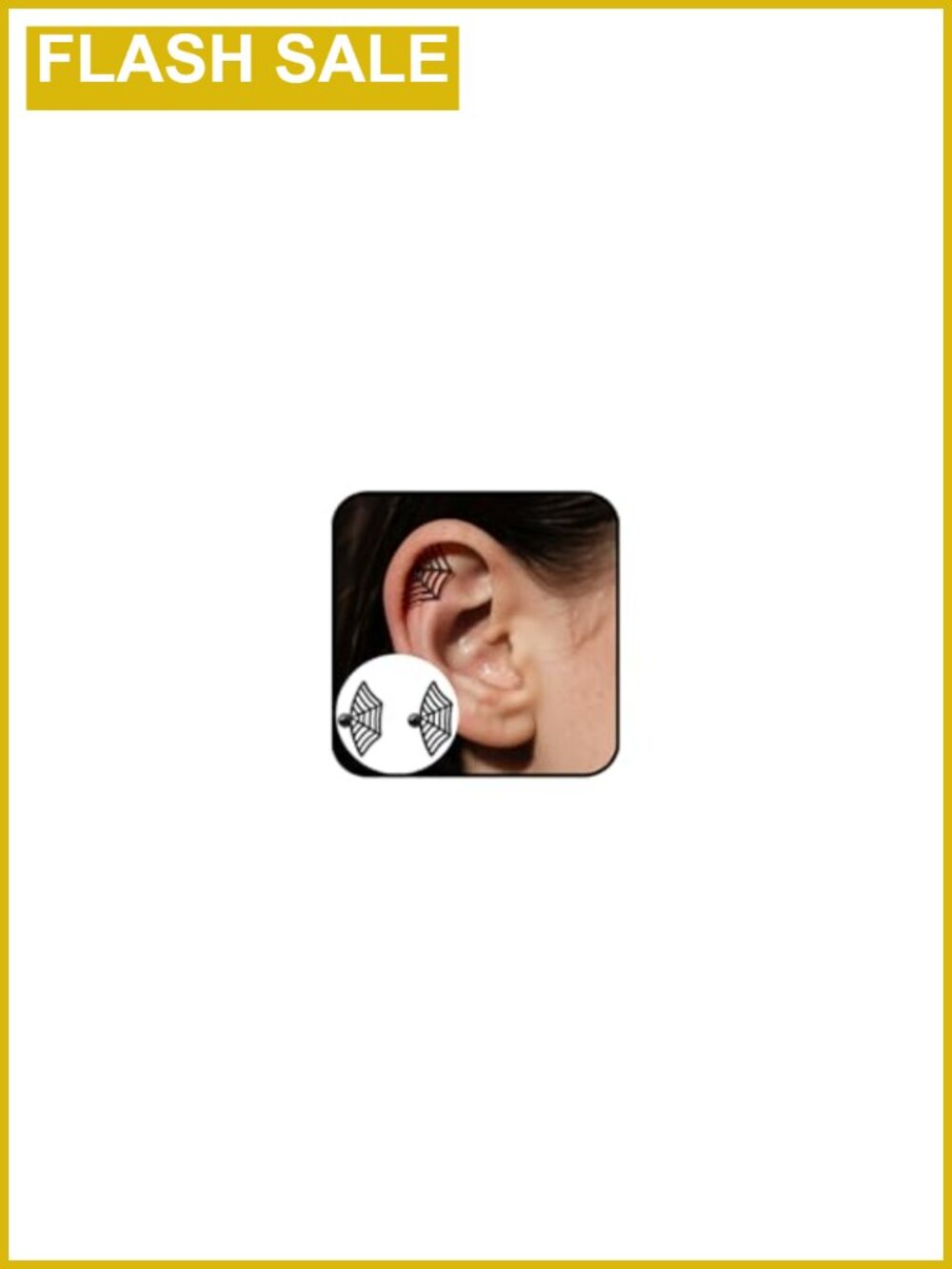 Gothic Spider Web Stud Earrings Witch Cosplay Halloween Costume Jewelry